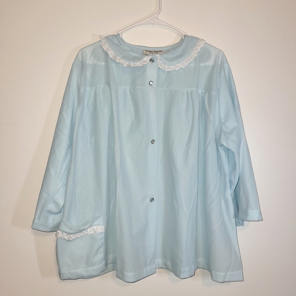 New Vermont Country Store Vintage Pajama Bed Jacket Large